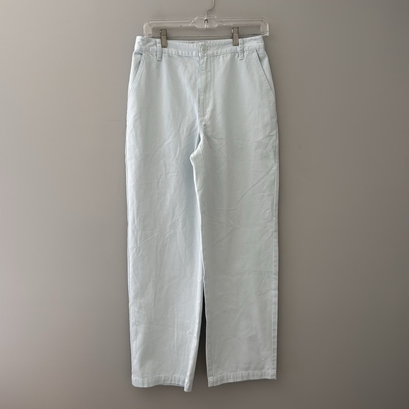Aritzia Sun•deh Sundays Best Jaden Pant Chino in Lt Blue 6 - Picture 10 of 13